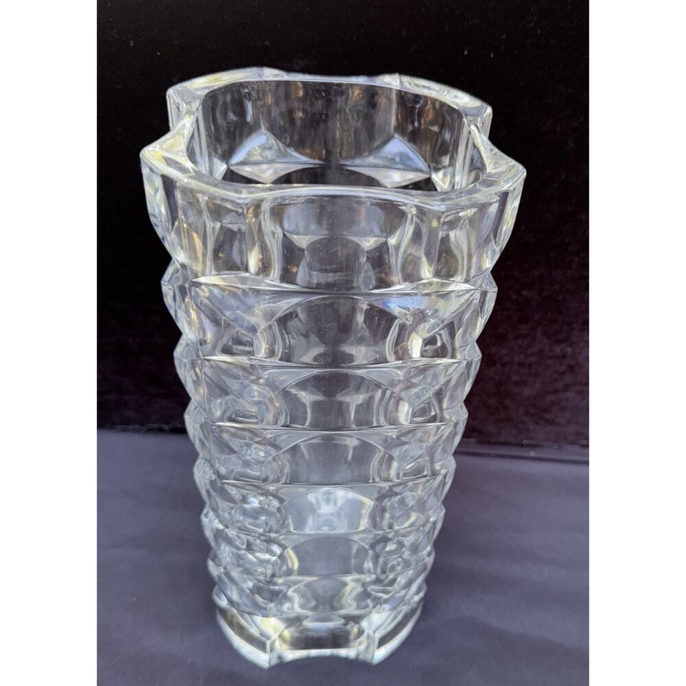 Vtg Vase Marked France Textured Glossy Heavy Wedding Spring Flowers Decor Nice!